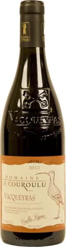 Bottle of Domaine Le Couroulu Vacqueyras Vieilles Vigneswith label visible