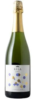Bottle of Kila Brut Cavawith label visible