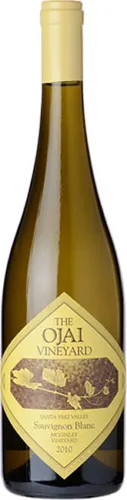 Bottle of Ojai McGinley Vineyard Sauvignon Blancwith label visible