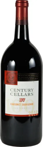 Bottle of Century Cellars Cabernet Sauvignonwith label visible