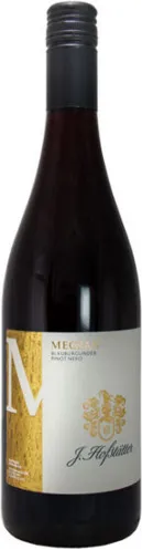 Bottle of J. Hofstätter Meczan Pinot Nero Alto Adigewith label visible