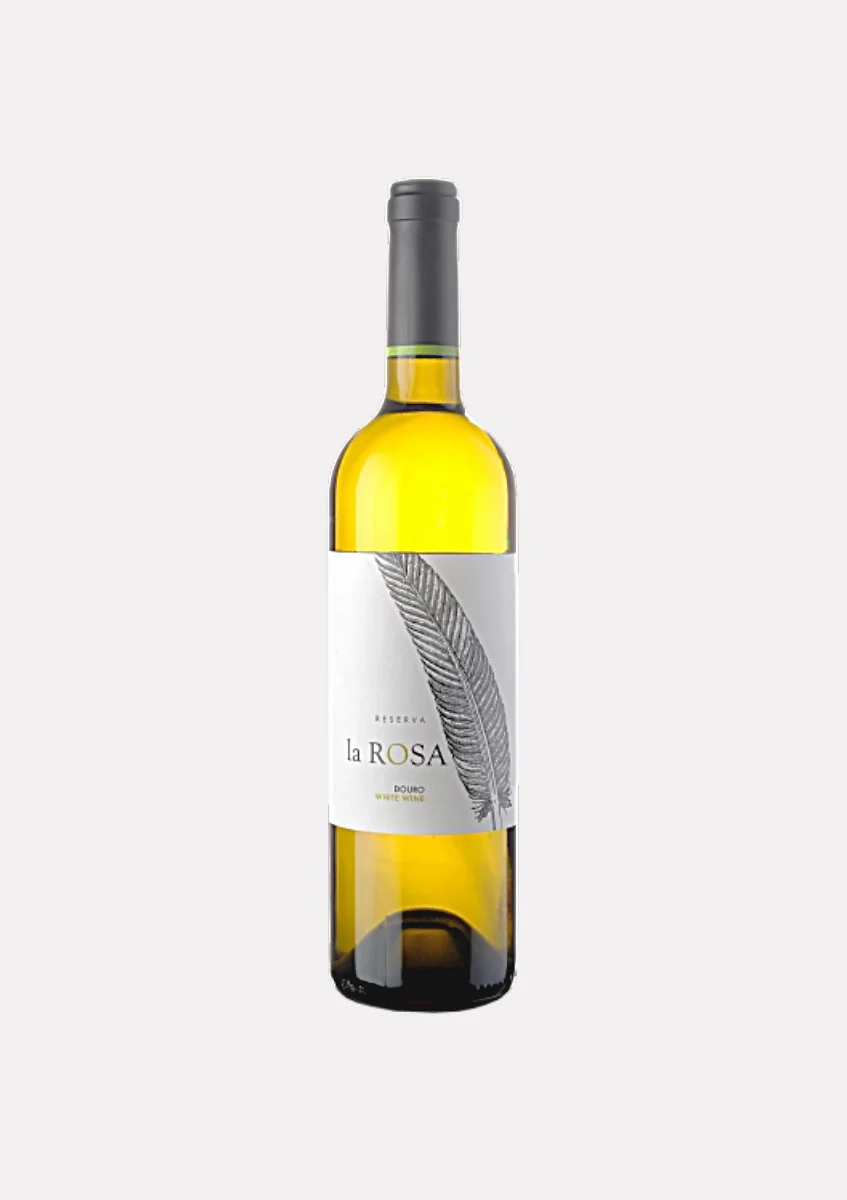 Bottle of Quinta de La Rosa Douro Whitewith label visible