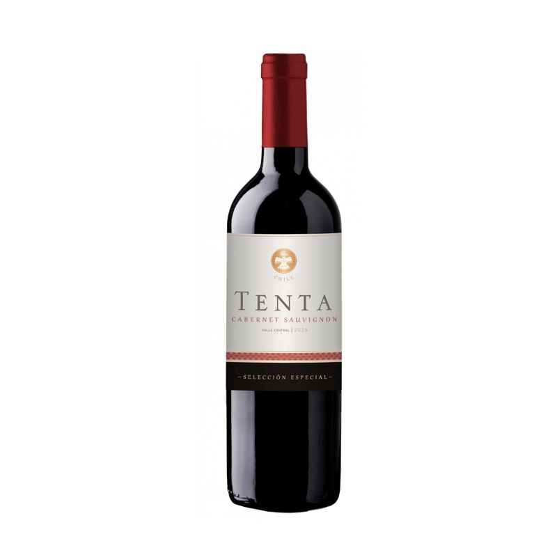 Bottle of Tenta Cabernet Sauvignonwith label visible