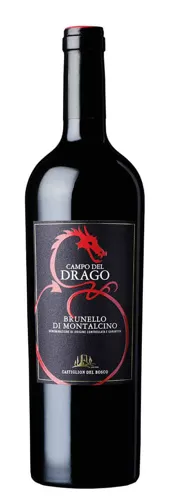 Bottle of Castiglion del Bosco Campo del Drago Brunello di Montalcinowith label visible