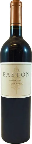 Bottle of Easton Amador County Zinfandelwith label visible