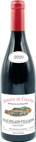 Bottle of Domaine de Colette Beaujolais-Villages Rouge from search results