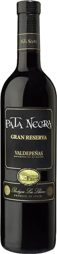 Bottle of Pata Negra Valdepeñas Gran Reservawith label visible