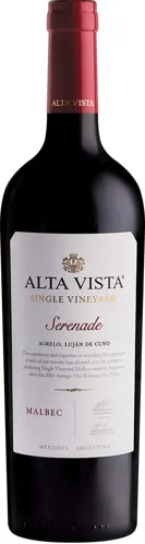 Bottle of Alta Vista Single Vineyard Serenade Malbec from search results