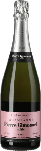 Bottle of Pierre Gimonnet & Fils Rosé de Blancs Brut Champagne Premier Cruwith label visible