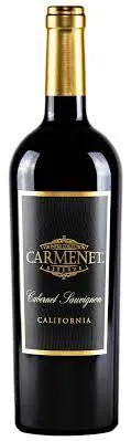 Bottle of Carmenet Reserve Cabernet Sauvignonwith label visible