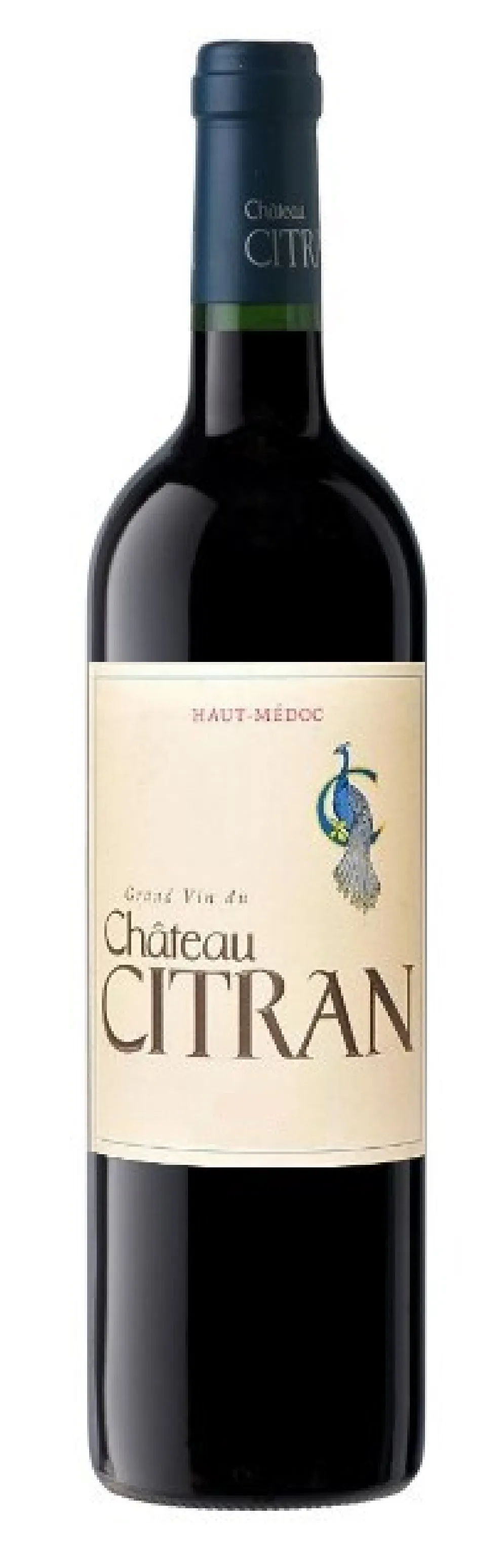 Bottle of Château Citran Haut-Médocwith label visible