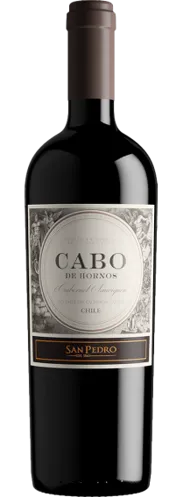 Bottle of San Pedro Cabo de Hornos Cabernet Sauvignonwith label visible