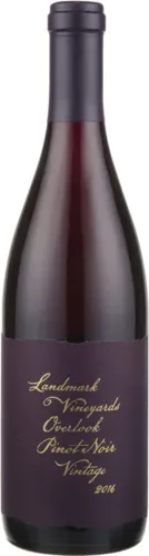 Bottle of Landmark Vineyards Overlook Pinot Noirwith label visible