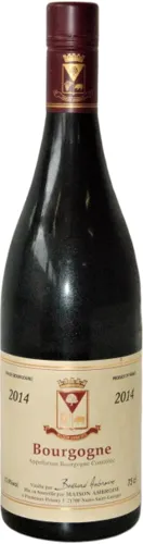 Bottle of Bertrand Ambroise Bourgogne Rougewith label visible