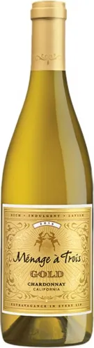 Bottle of Ménage à Trois Gold Chardonnay from search results