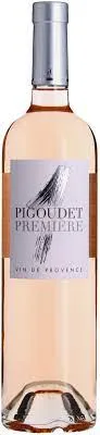 Bottle of Château Pigoudet Première Roséwith label visible
