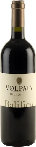 Bottle of Volpaia Balifico Toscanawith label visible