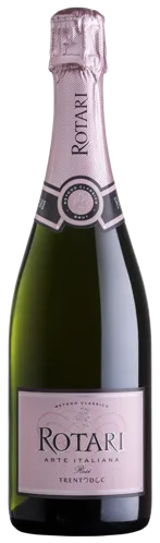 Bottle of Rotari Brut Roséwith label visible