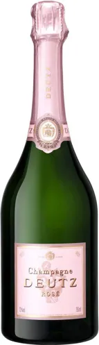 Bottle of Deutz Rosé Brut Champagnewith label visible