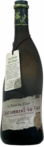 Bottle of Brotte La Fiole du Pape Père Anselme Châteauneuf-du-Papewith label visible