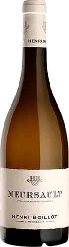 Bottle of Domaine Henri Boillot Meursaultwith label visible
