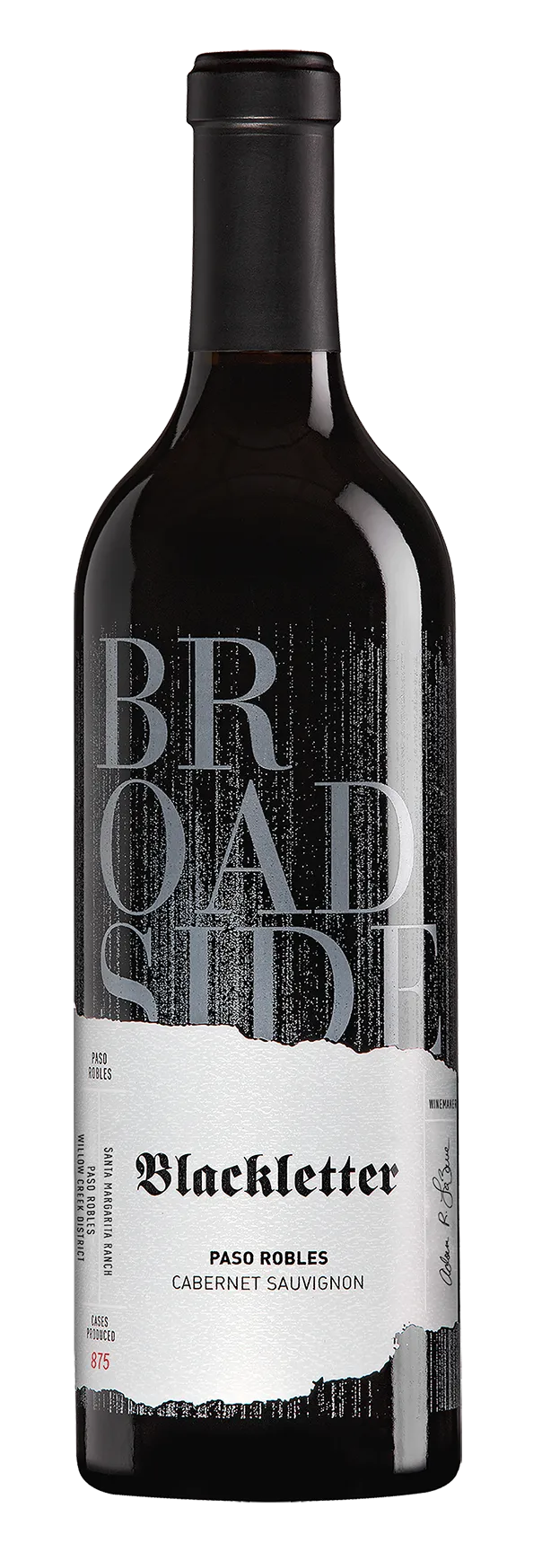 Bottle of Broadside Blackletter Cabernet Sauvignon from search results