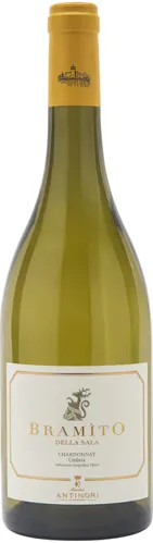 Bottle of Antinori Castello della Sala Bramìto Chardonnaywith label visible