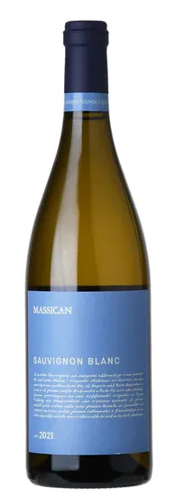Bottle of Massican Sauvignonwith label visible