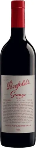 Bottle of Penfolds Grangewith label visible