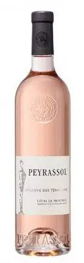 Bottle of Peyrassol Réserve des Templiers Côtes de Provencewith label visible