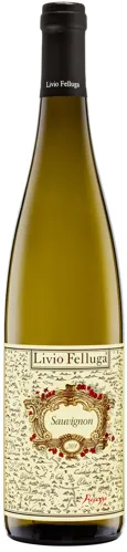 Bottle of Livio Felluga Sauvignonwith label visible