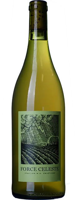 Bottle of Mother Rock Force Celeste Semillonwith label visible
