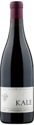 Bottle of Kale Kick Ranch Vineyard Home Run Cuvéewith label visible