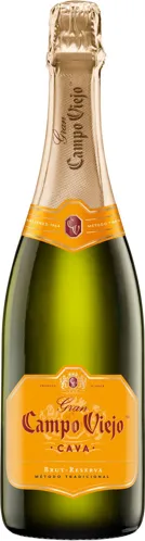 Bottle of Campo Viejo Cava Gran Brut Reservawith label visible