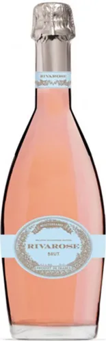 Bottle of Rivarose Brut Prestige Roséwith label visible
