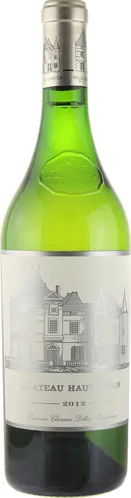 Bottle of Château Haut-Brion Pessac-Léognan Blanc (Grand Cru Classé de Graves)with label visible