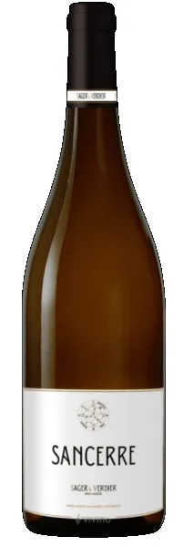 Bottle of Sager & Verdier Sancerrewith label visible