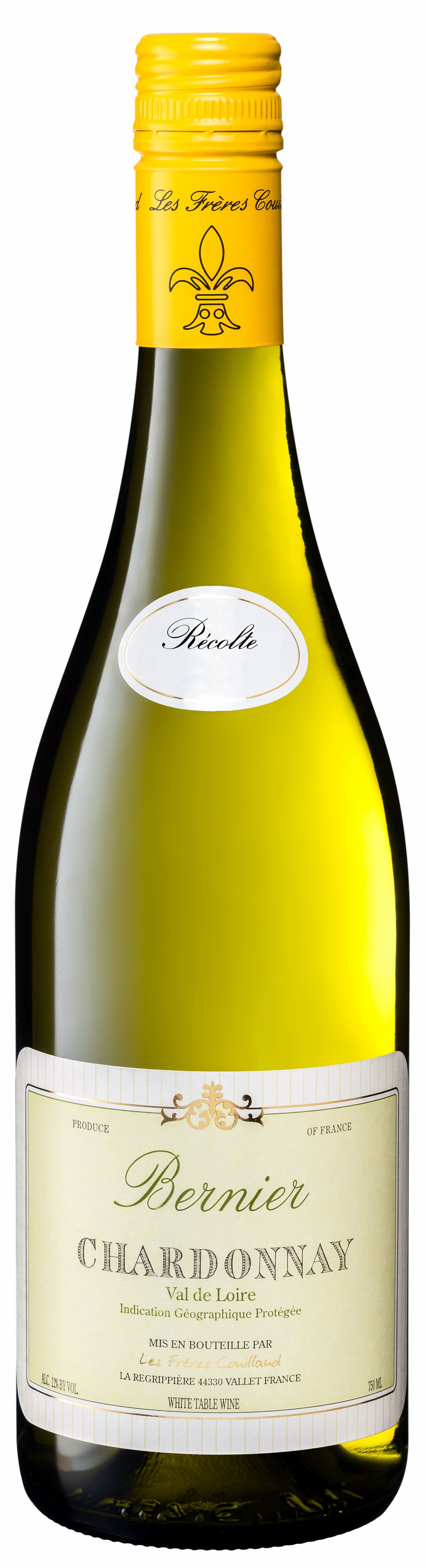 Bottle of Frères Couillaud Bernier Chardonnay from search results