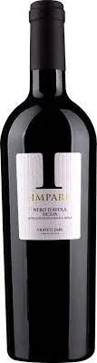 Bottle of Zabu Impari Nero d'Avolawith label visible