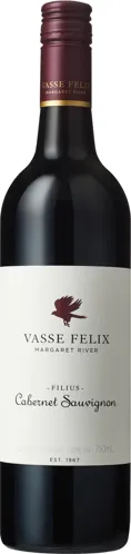 Bottle of Vasse Felix Filius Cabernet Sauvignonwith label visible