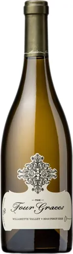 Bottle of The Four Graces Pinot Griswith label visible