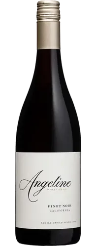 Bottle of Angeline Pinot Noirwith label visible