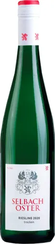 Bottle of Selbach-Oster Riesling Trockenwith label visible