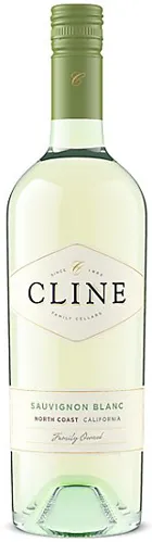Bottle of Cline Sauvignon Blancwith label visible
