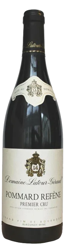Bottle of Domaine Latour-Giraud Pommard-Refène 1er Cruwith label visible
