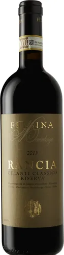 Bottle of Fèlsina Rancia Chianti Classico Riservawith label visible