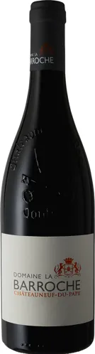 Bottle of Domaine La Barroche Châteauneuf-du-Papewith label visible