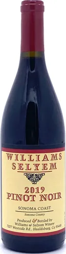 Bottle of Williams Selyem Sonoma Coast Pinot Noir from search results