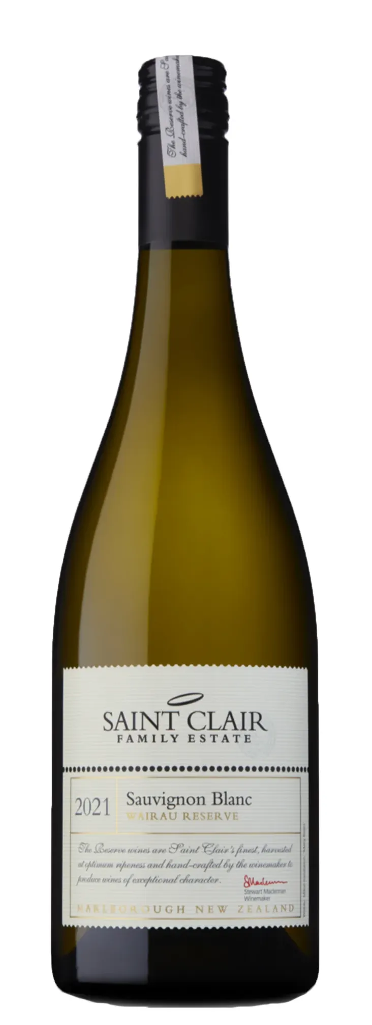 Bottle of Saint Clair Wairau Reserve Sauvignon Blanc from search results