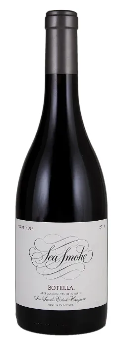 Bottle of Sea Smoke Botella Pinot Noirwith label visible